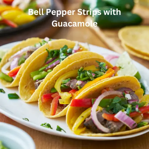 Low Carb Snacks for Diabetics – Delicious, Healthy, and Blood Sugar-Friendly! 11 Bell Pepper Strips with Guacamole