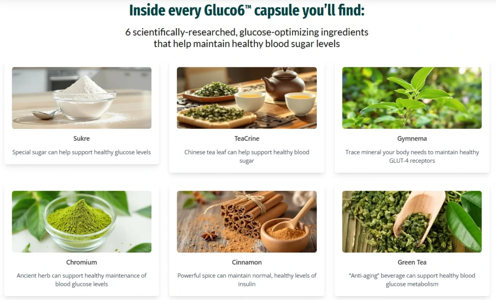 Gluco6 Review: Does This Amazing Blood Sugar Supplement Really Work? 4 gluco6-review-ingredients