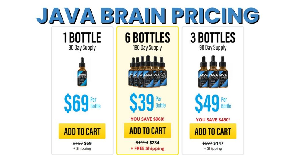 java brain pricing