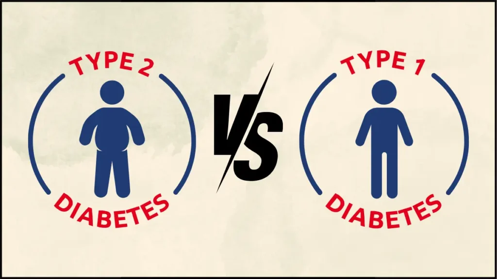type 2 vs type 1 diabetes